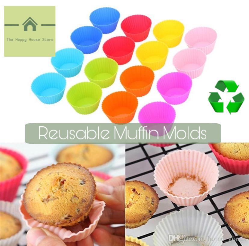 Reusable Silicone Muffin Moulds.