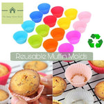 Reusable Silicone Muffin Moulds.