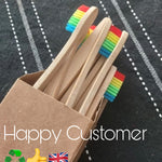 Natural Bamboo Toothbrushes-Set of 10