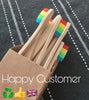 Natural Bamboo Toothbrushes-Set of 10