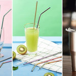 Reusable Metal Straws.