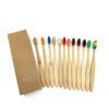 Natural Bamboo Toothbrushes-Set of 12.