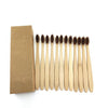 Natural Bamboo Toothbrushes-Set of 12.