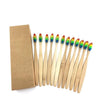 Natural Bamboo Toothbrushes-Set of 12.