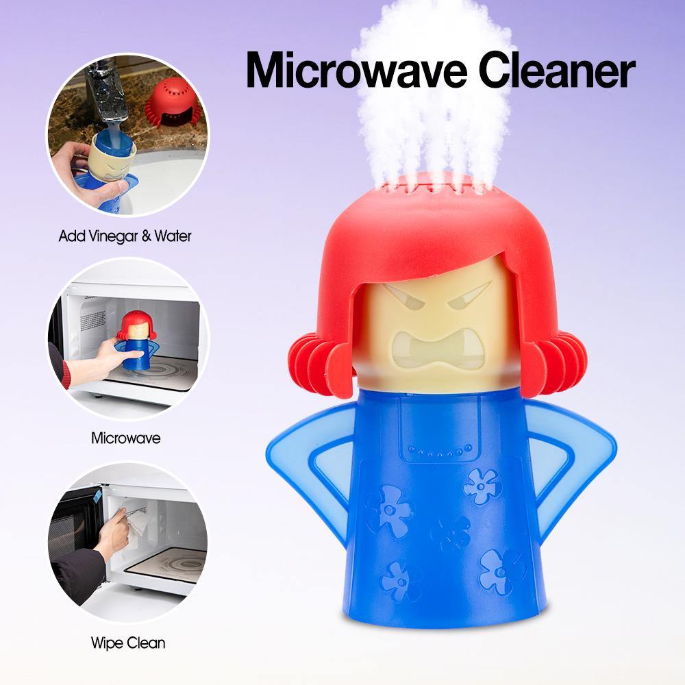 Aivwis Angry Mom Microwave Cleaner, Mad Mama Microwave Steam Cleaner, Just  Add Vinegar and Water, Easily Cleans the Crud in Minutes (Green)