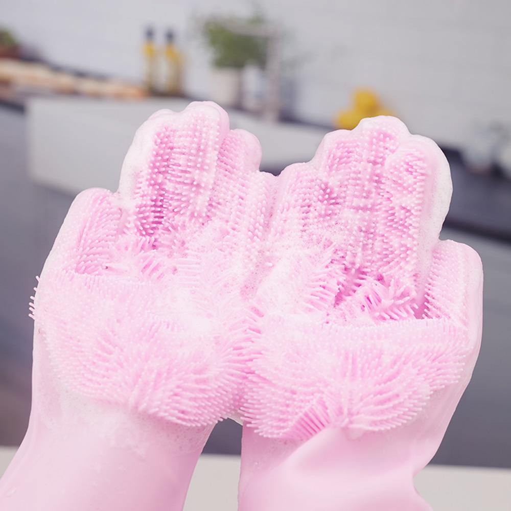 Silicone Washing Gloves.