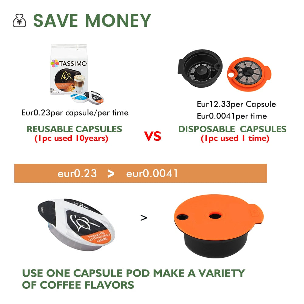 Tassimo Refillable Coffee Pods Tassimo Reusable Pods – The Happy