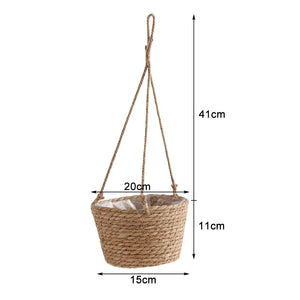 Hanging Wicker Baskets for Artificial Plants