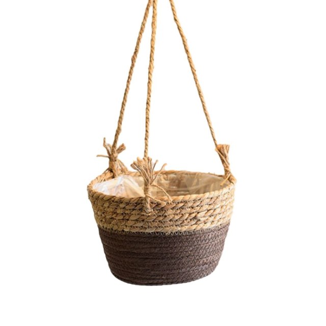 Hanging Wicker Baskets for Artificial Plants