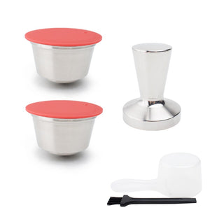 Reusable Coffee Capsule For Nescafe Dolce Gusto Machine Refillable Coffee  Capsule Filter Cup Kit